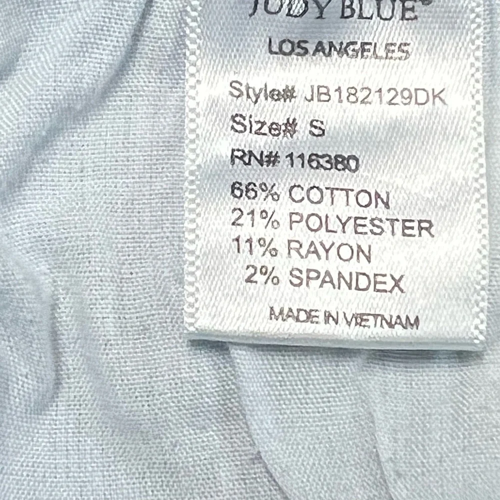 Judy Blue Kasey Med Blue Denim Shorts Size S Womens Stretch Casual Summer Trendy - Picture 7 of 7